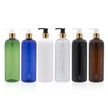 12pcs 300ml 400ml 500ml high quality lotion pump bottles cosmetic container liquid soap dispenser refillable shampoo shower gel