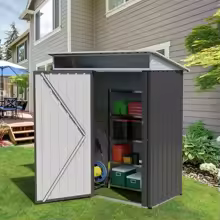5x3x6FT Anti-Corrosion Metal Storage Shed only $79.04