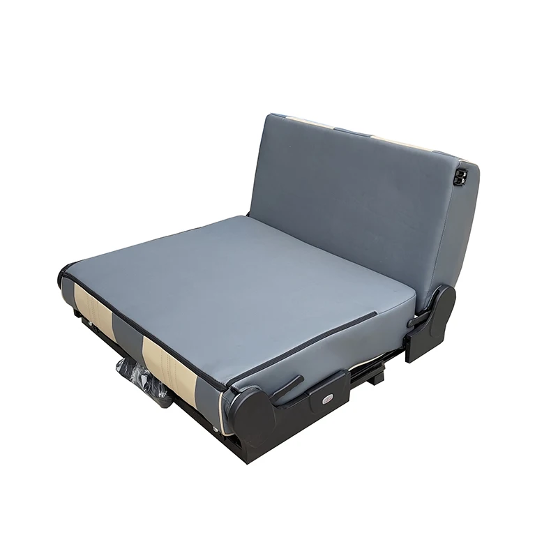 RV Swivel Seat,  Leather Bifold Foldable Single Person RV Seat Bed ISOFIX Swivel Mechanism Seat Belts Customizable