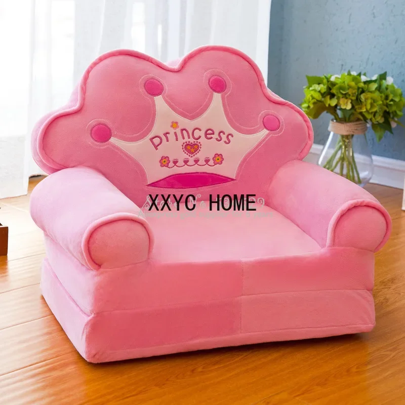 

5%Disassembled Washed Kids Sofa Fashion Children Folding Cartoon Cute Baby Mini Sofas Kindergarten Babies Seat Furniture