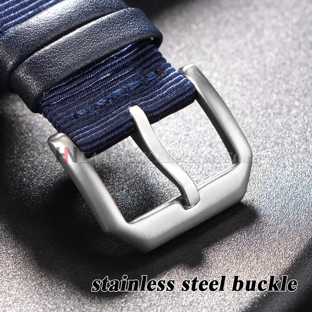 Нейлоновый холщовый ремешок для часов 20 мм, 21 мм, 22 мм для IWC Pilot, водонепроницаемый мужской спортивный зеленый, черный, синий браслет, сменный браслет