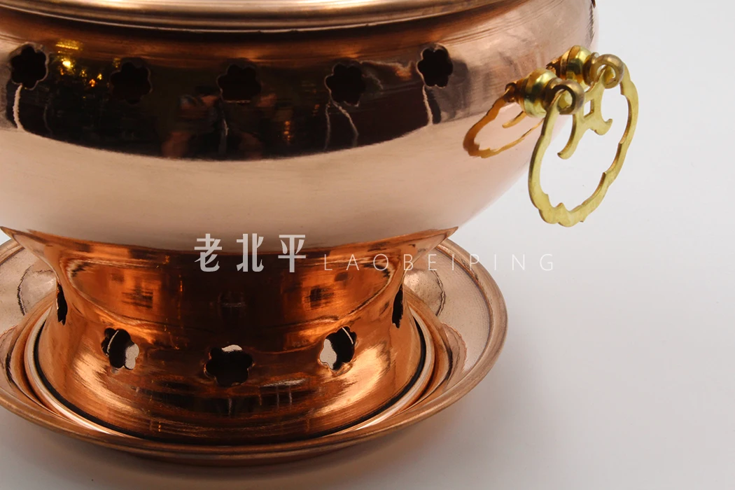 Pure copper imperial pot, warm  , copper Mongolian milk tewed vegetable pot, pickled Chinese cabbage