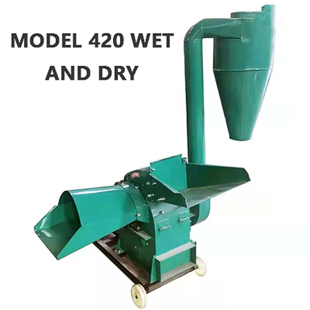 11KW  Multifunctional Hammer Type Feed Pulverizer Small Household Dedusting And Breeding Corn Cob Straw Pulverizer