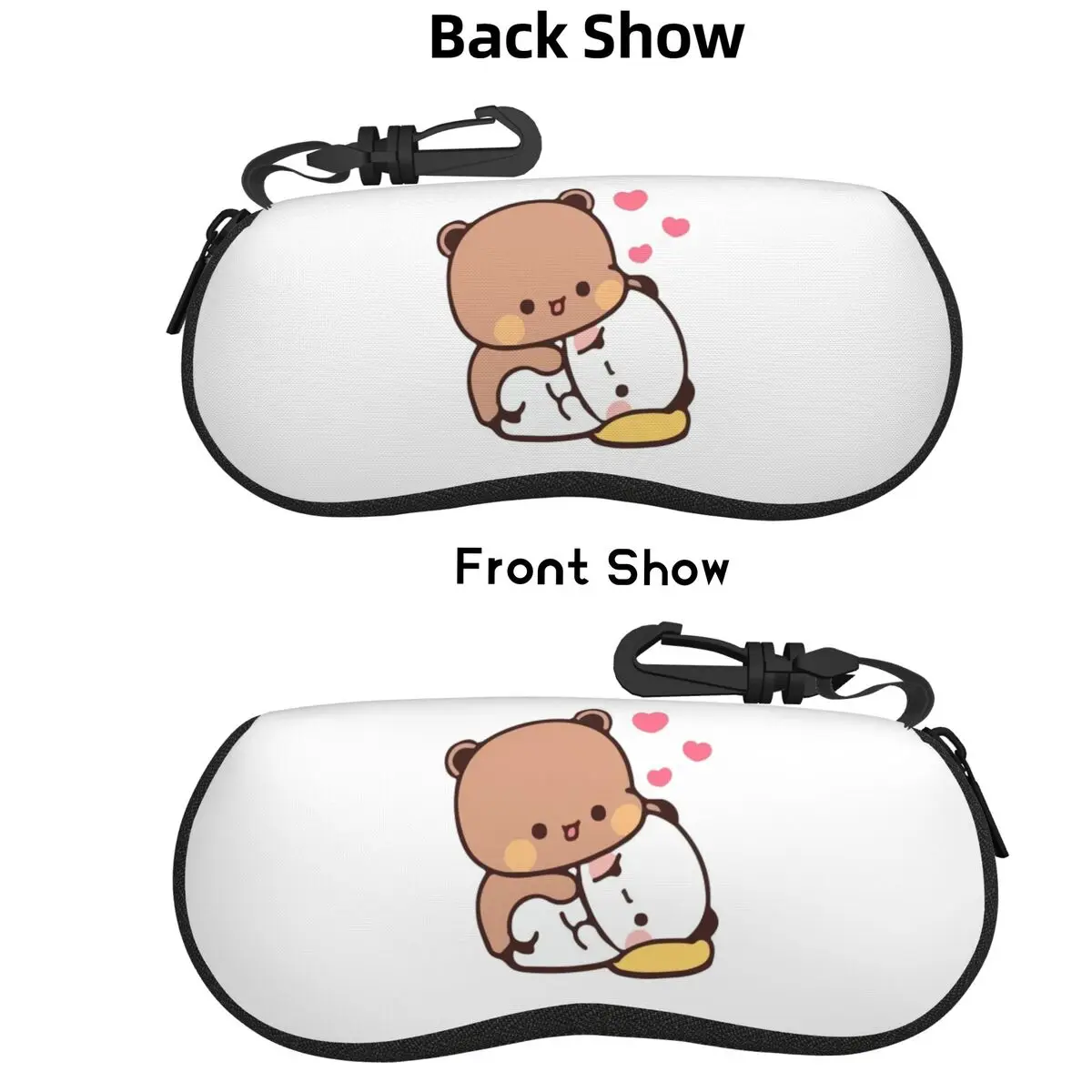 

Peach And Goma Bubu Dudu Balloon Shell Glasses Case Protective Sunglasses Box Women Men Soft Eyeglass Bag Pouch