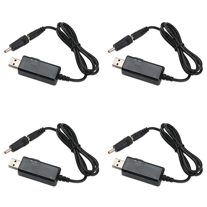 4X USB To 9V,5V To 12V Step Up,USB Cable DC 5V Boost To 9V 12V Voltage Converter 1A Step-Up Volt Transformer Power Line