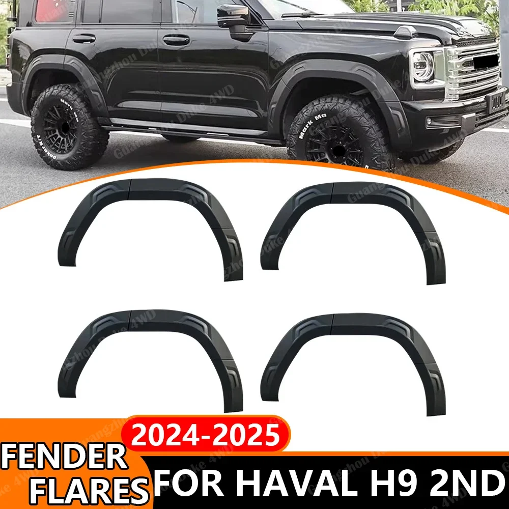 Fender Flares For Haval H9 2TH 2024 2025 Wheel Arch Flares Car Wheel Arch Cover Off Road Car Styling Exterior Accessories