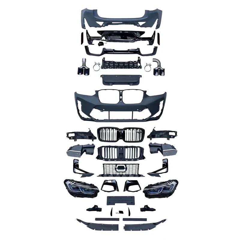 

Upgrade Modification KitFor 2018-21 BMWS X4 G02 Body Kit Upgrade To 2022+ X4M External Front And Rear Bumper Grilles Upgrade Fro