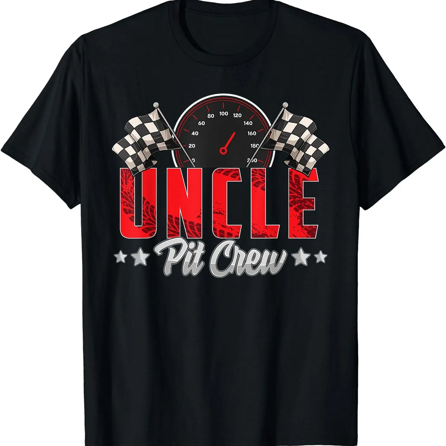 

Racing Theme T-Shirt - 100% Cotton Soft and Breathable with Plaid Flag Design
