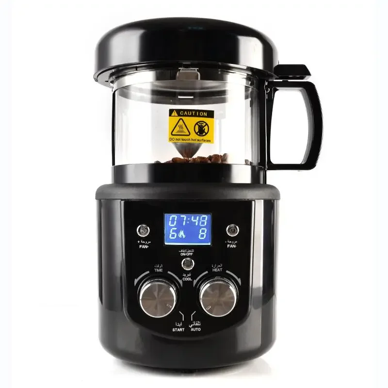 Mini torréfacteur à café électrique domestique, sans fumée, machine de cuisson et de torréfaction de grains, 80-100g, CE, CB, 110-240V, 1400W