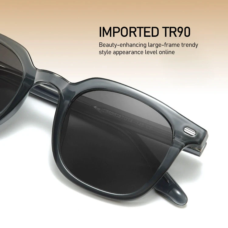 Retro Polarized Sunglasses for Women Square TR Handcrafted Acetate Frame Sun Glasses Vintage Luxury Outdoor Fashion Eyewear