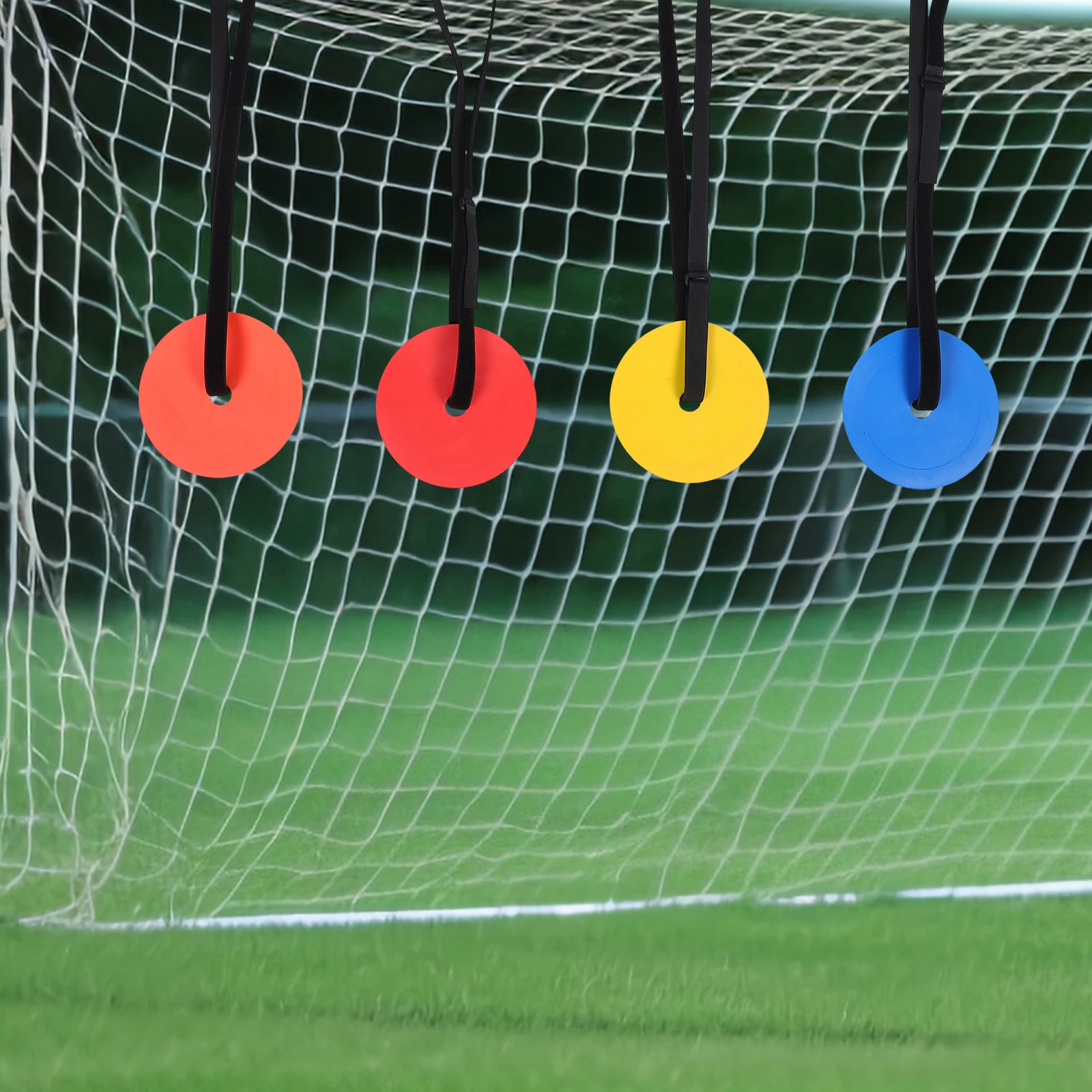 

4pcs Soccer Goal Target Discs Tpe Durable Training Equipment Adjustable Positioning Enhanced Visibility For Football Hockey
