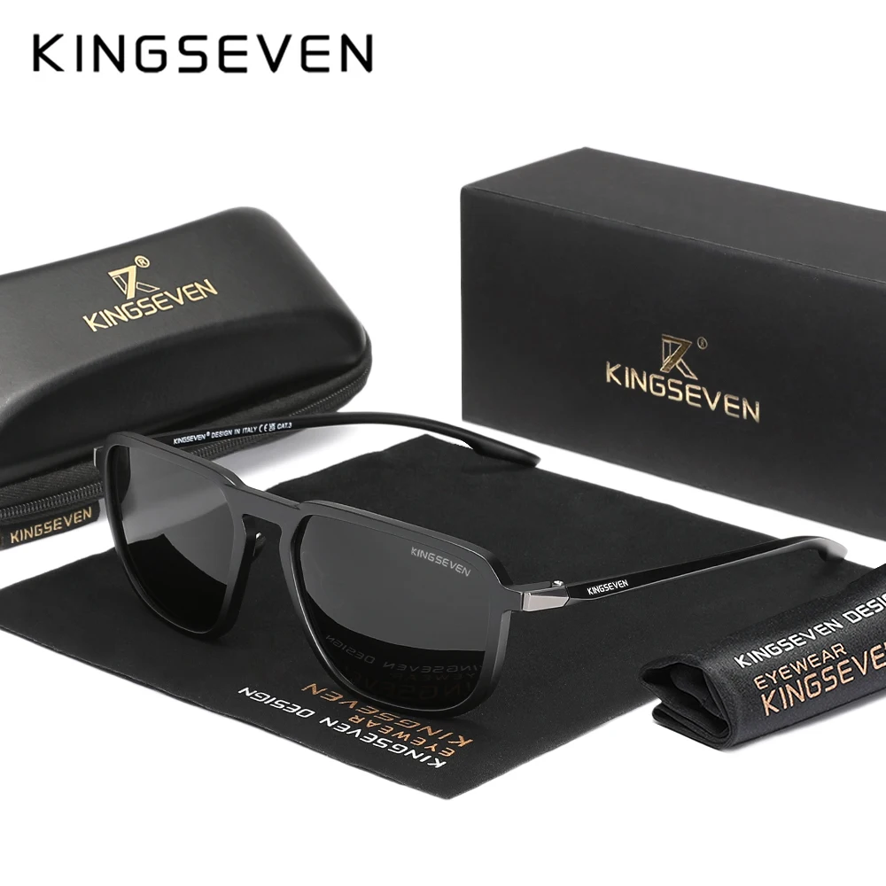 

KINGSEVEN, высококачественные поляризационные солнцезащитные очки в винтажном стиле, женские модные очки для отдыха UV400, очки для мужчин, очки для вождения