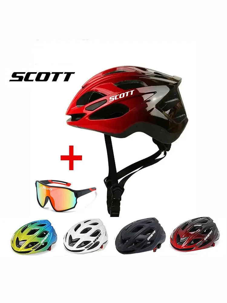 AliExpress Scott cycling Helmet for man women with 18 Vent Holes, Adjustable Strap & EPS Foam, CPSC/CE Certified for Road Bike MTB Commu