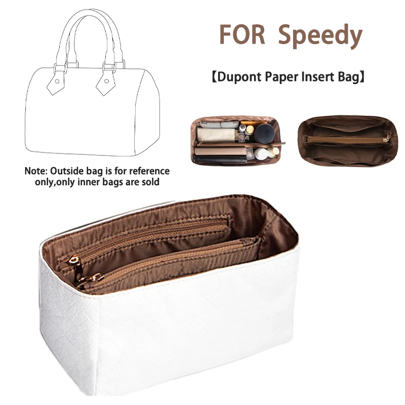 EverToner Protable Felt Insert Bolsa de cosméticos feminina Organizador Insert Shaper Armazenamento Bolsa interna adequada para Speedy 20 25 30 35