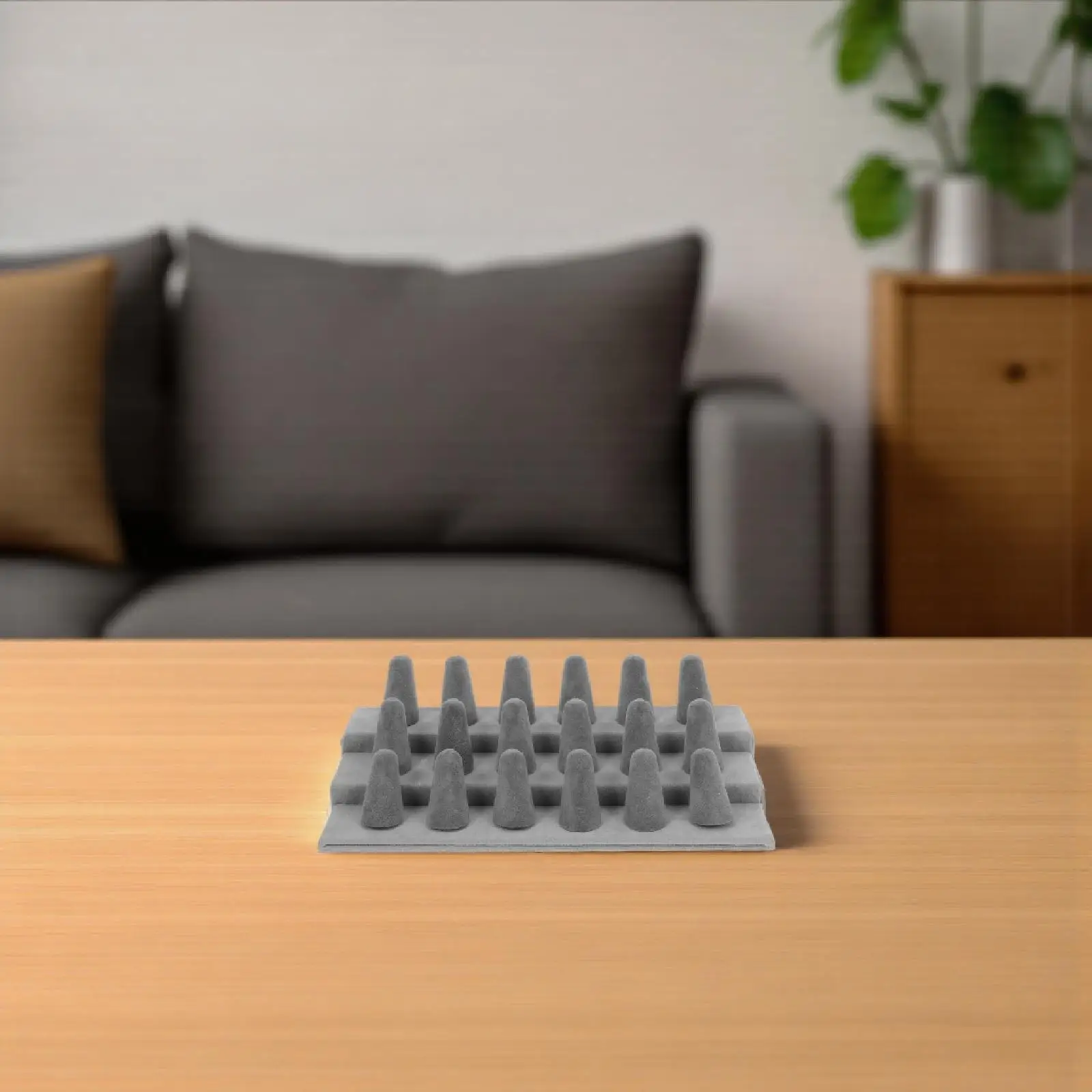 

Трехуровневая подставка-органайзер для колец, вмещает 18 колец, витрина для хранения колец, шкатулка для колец для дома и розничной торговли