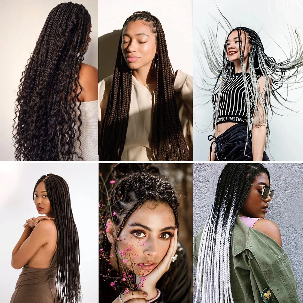 Extensions de cheveux synthétiques pré-étirés, tresses Yaki Bergame, fibre de réglage d'eau chaude sans démangeaison professionnelle, 26 en effet Ombre