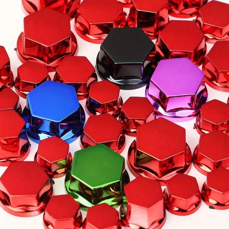 Electric Motorcycle Modified Screw Caps, Colorful Plastic Engine Bolt Head Decorative Covers