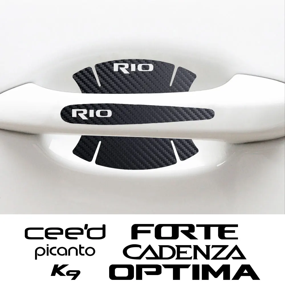 

Наклейки на дверную ручку автомобиля, чашку, чашу, защитные наклейки от царапин для Kia Rio Picanto Ceed Optima K9, автомобильная защитная крышка, аксессуары