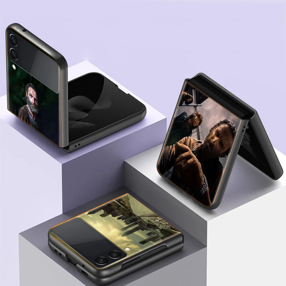 Funda de teléfono Horrible The Walking Dead para Samsung Z Flip 6 7 5G Z Flip 5 Galaxy Z Flip 3 4 5G ZFlip, cubierta dura a prueba de golpes, TPU PC