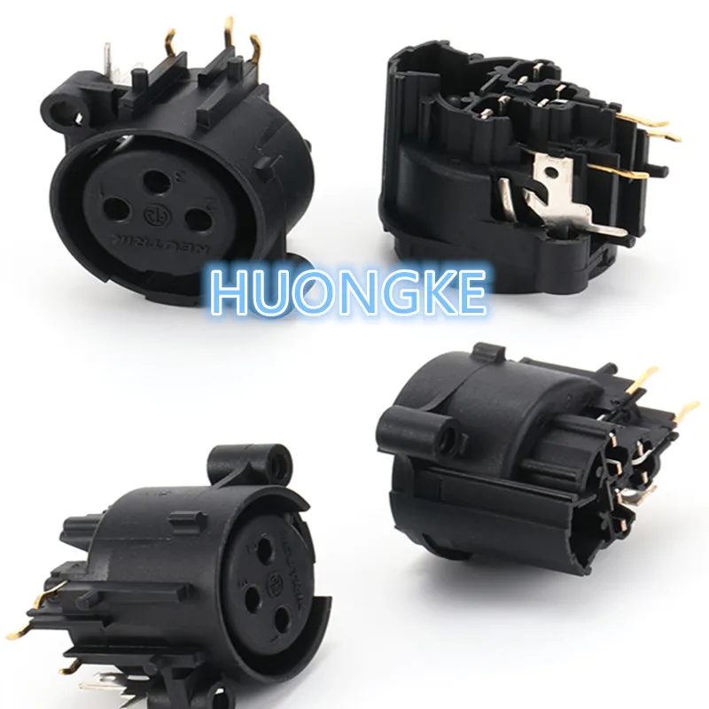 

5 шт./лот NC3FAAH2-0 без защелки, трехжильный XLR, гнездовой разъем Canon, горизонтальная установка на печатной плате