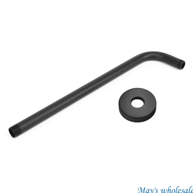 Practical Matte Black Shower Arm Wall Mounted for Professional Installations 448A