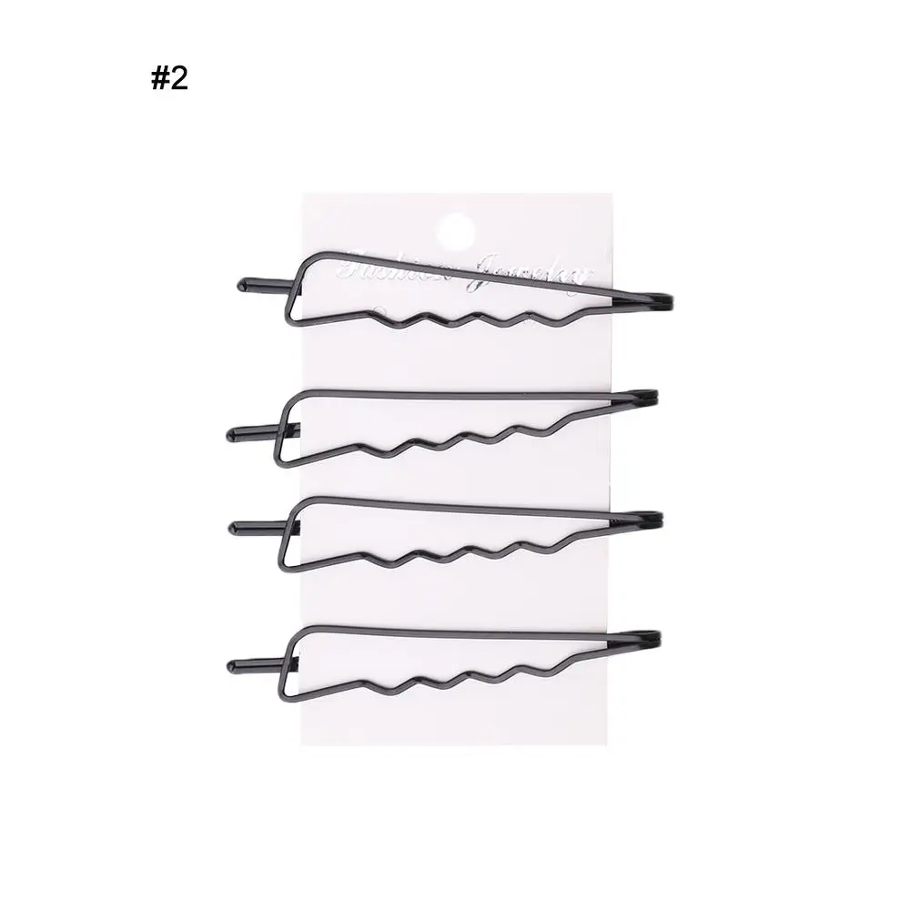 4Pcs/set New Hair Accessories Metal Girls Hairgrips Bobby Pins Geometric Rhombus Geometry Hair Clip