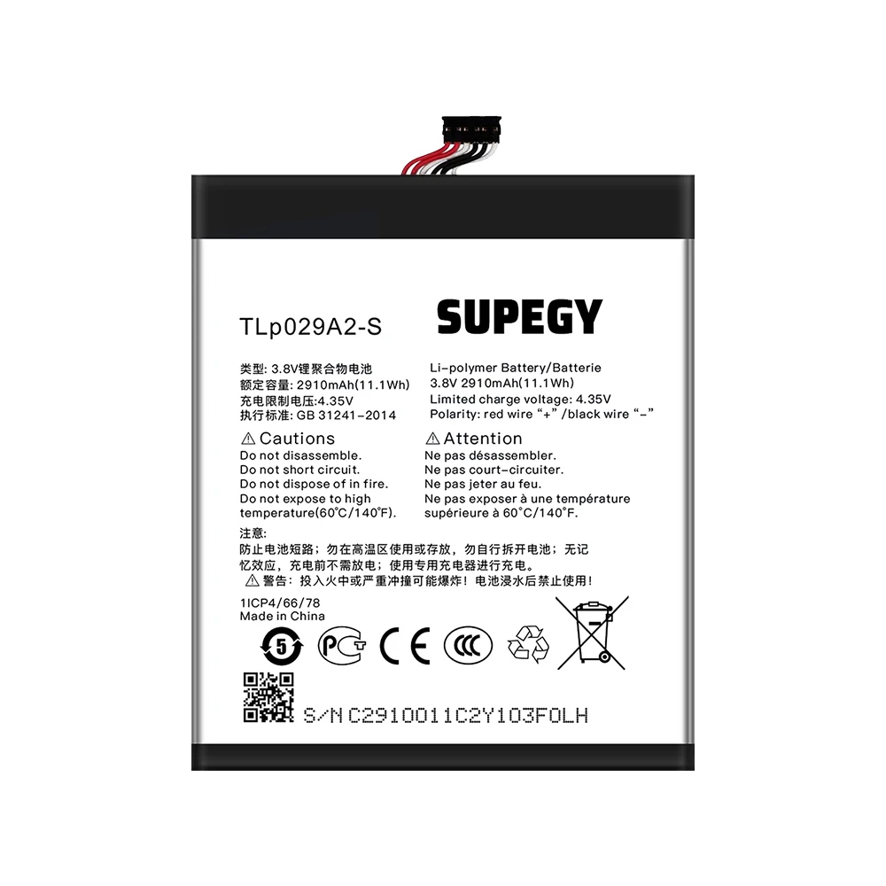 100% New Battery TLP029A2-S For  Alcatel  OT-6045Y Idol 3 Battery + Free Tools - view 3