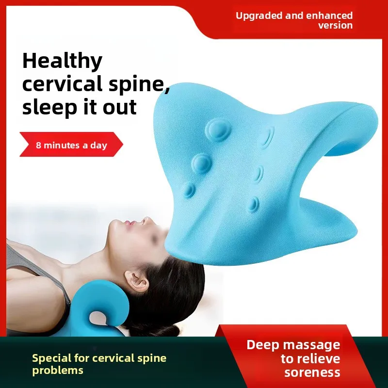 

Подушка для массажа шеи под давлением гравитации с узлами шиацу, облегчением боли в шее и плечах, для домашнего/офисного использования