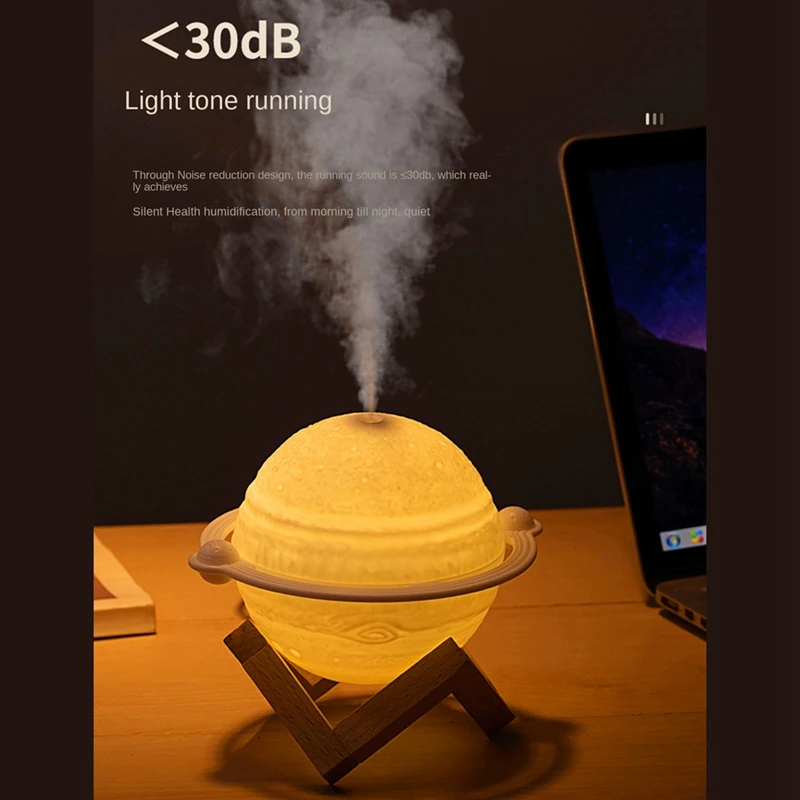 空気浄化加湿器,雰囲気ライト付き,jupiter,地球,月,プラグ付き,家庭用,200ml