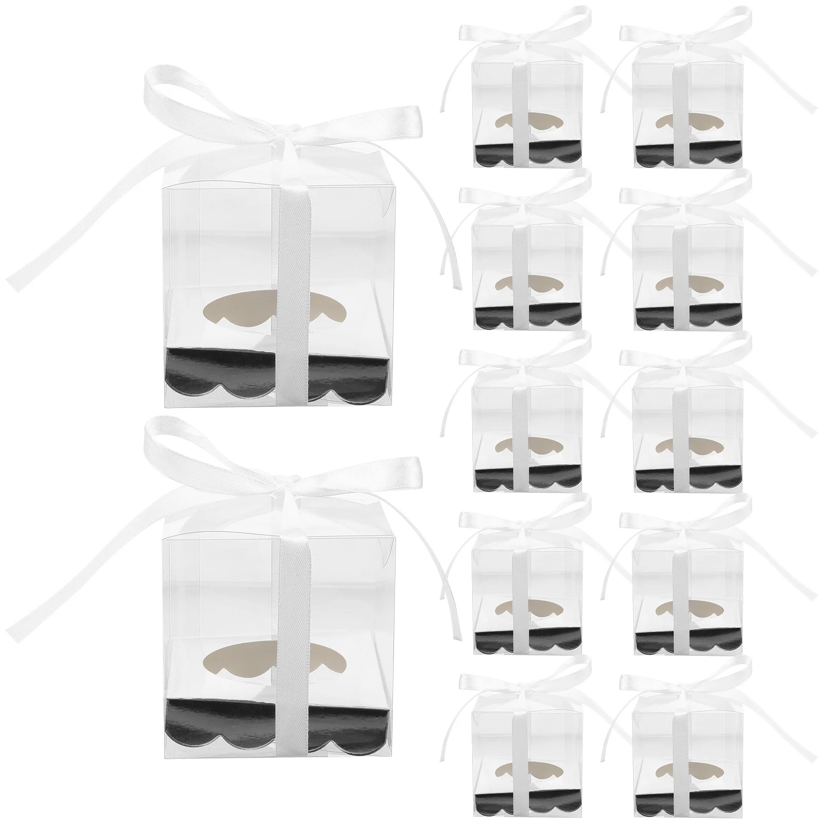

12 Pcs Wedding Favor Boxes Clear PVC Gift Boxes y Jewelry Small Present Packaging Box Decorative Container