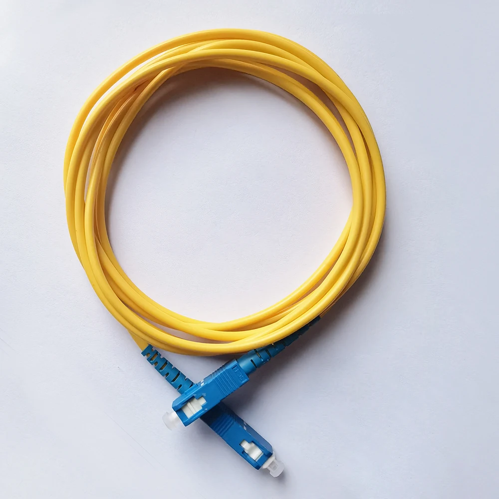 Cabo de extensão de fibra óptica, modo único, Patch Cord interior, FTTH, SC, UPC-SC, UPC, 2m, 5m, 15m