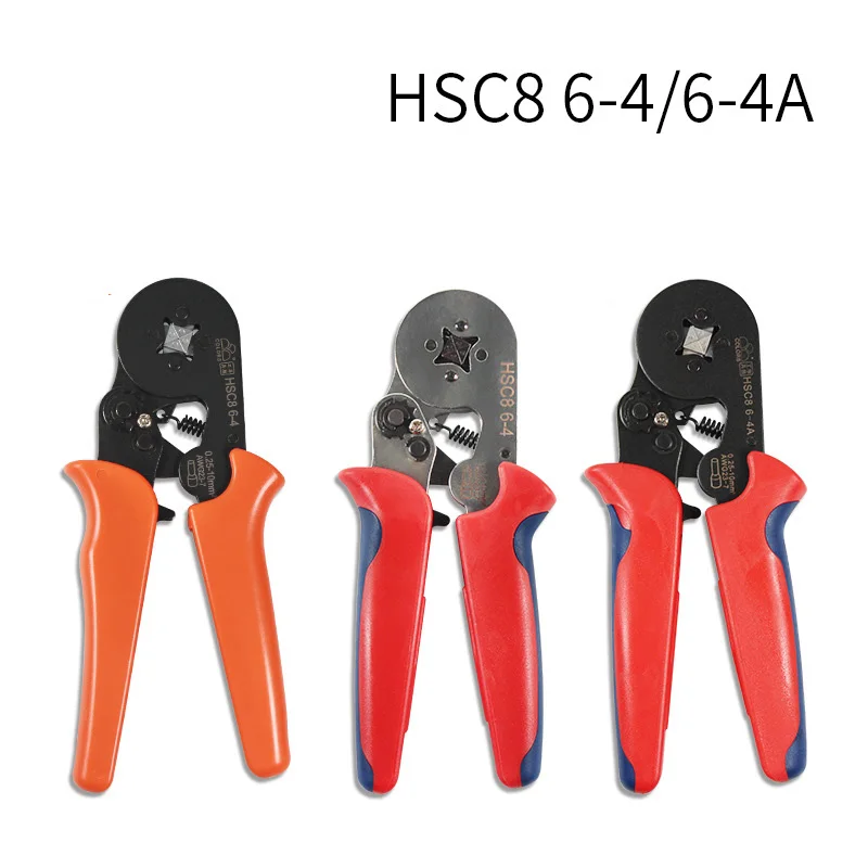 Terminal Crimping Pliers HSC8 6-4/6-6 Crimper Tools Wire Connector Ferrule Household Electrical Clamp Tool