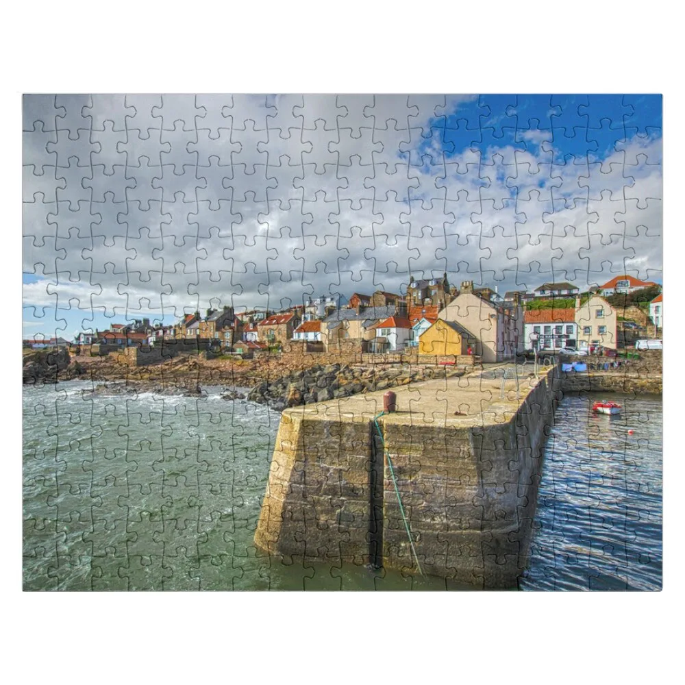 Cellardyke Harbour Fife Scotland Jigsaw Puzzle Christmas Gifts Wooden Puzzle Boxes