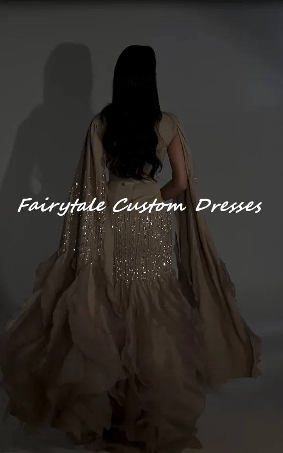 Fairytale Brown Strapless Rhinestone Robe De Soiree Femmes Elegant and pretty women's dresses Mermaid Gala Dress Birthday Dresse