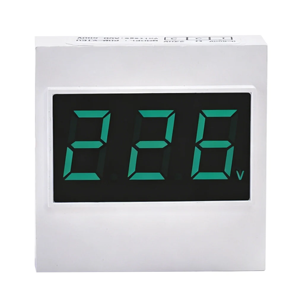 LCD Display AC Voltmeter 50-500V Two Wire Three Wire Digital Voltage Meter For Water Socket Controller Panel Tester