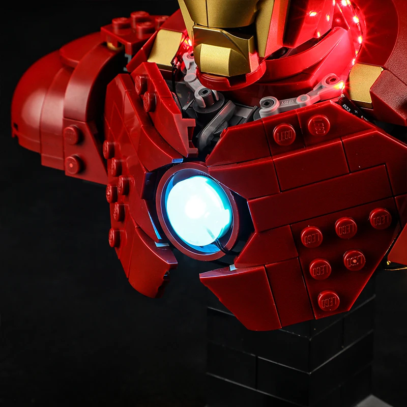 مجموعة إضاءة LED فاخرة الجودة لـ Lego 76327 MK4 Bust (إضاءة LED فقط، بدون نموذج كتل) مقاس مثالي وتوهج رائع