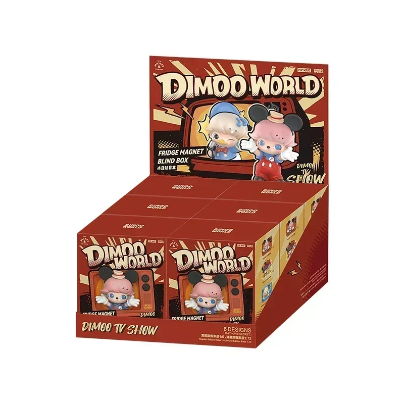 

POP MART DIMOO WORLD X DISNEY Series-Fridge Magnet Trendy Blind Random Box Toys Mystery Box Guess Bag Action Figure Gift
