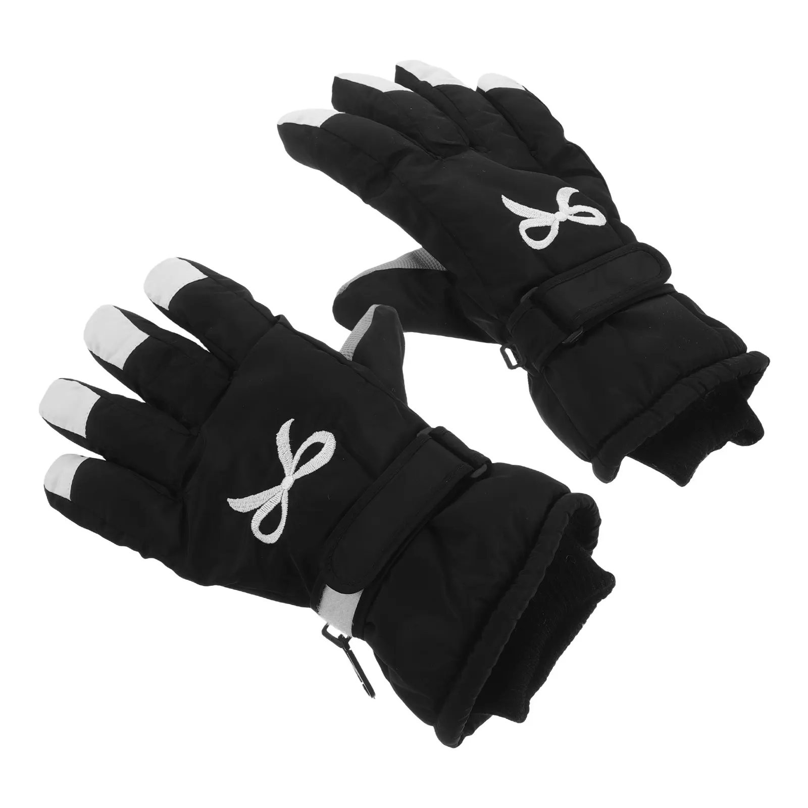 

1 пара утепленных ветрозащитных водонепроницаемых лыжных перчаток для женщин, с термоизоляцией, для сноуборда, велоспорта, активного отдыха, зимней езды, охоты