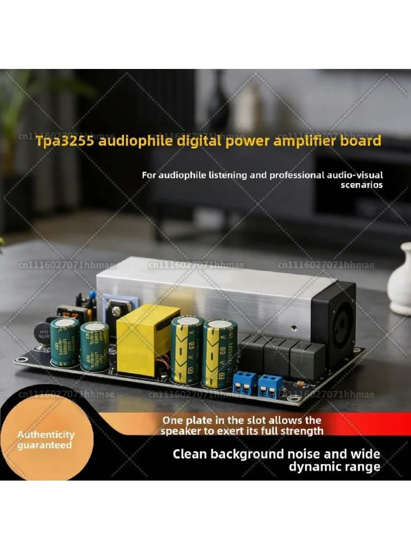 TPA3255 HIFI D‑Class High‑Power 2.0 Digital Power Amplifier Board Module, 2‑Channel Stereo Audio Amp Board 300W*2