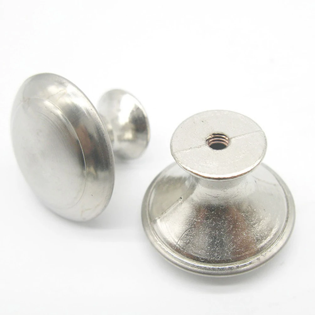 

25 Pcs Stainless Steel Handle Drawer Knobs for Cabinet Round Furniture Glass Door with Screws