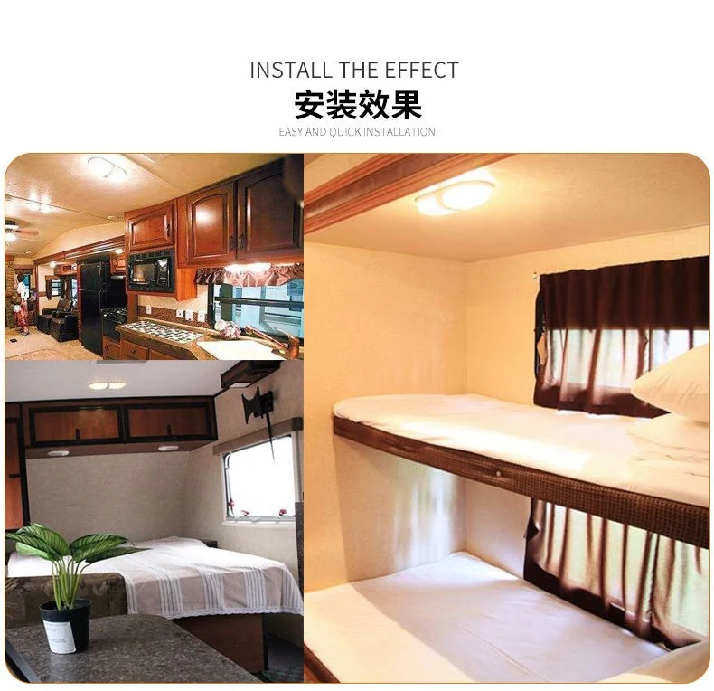 الضوء الرئيسي RV، إضاءة LED معدلة من Chase IVECO Transit، أضواء سقف مقطورة أمريكية #4