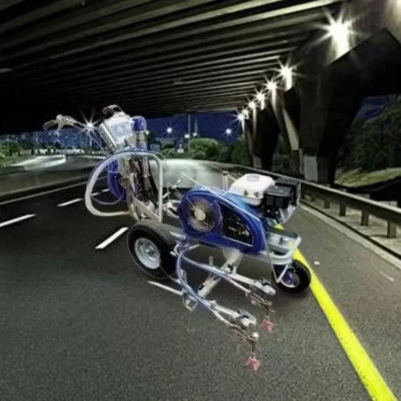 Professional Roadway Line Painting Machine Asphalt Concrete Striper for Night Work Road Safety Projects Customized Options Sale