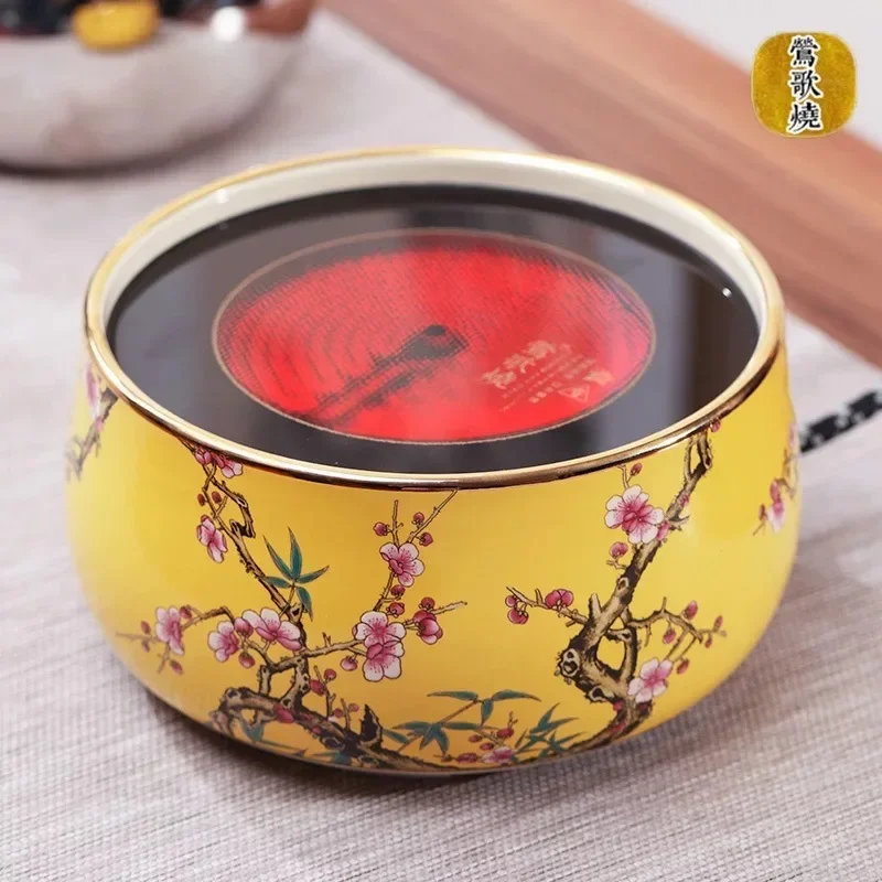 Electric ceramic stove Meizhu Xianchun tea stove ceramic enamel household silent silver pot iron pot tea boiling water stove