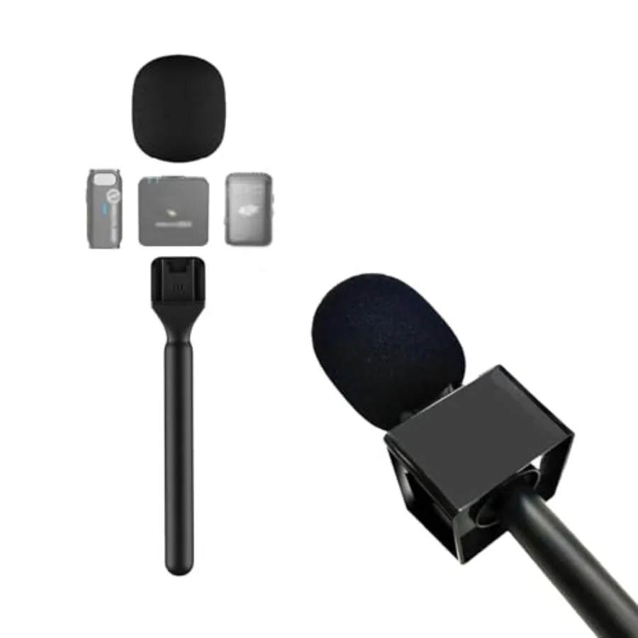 

Stand Holder Mic Flag for DJI Mic 1 2 Mini Rode Wireless GO II Handle Wireless Interview Lavalier Microphone Adapter Handheld M