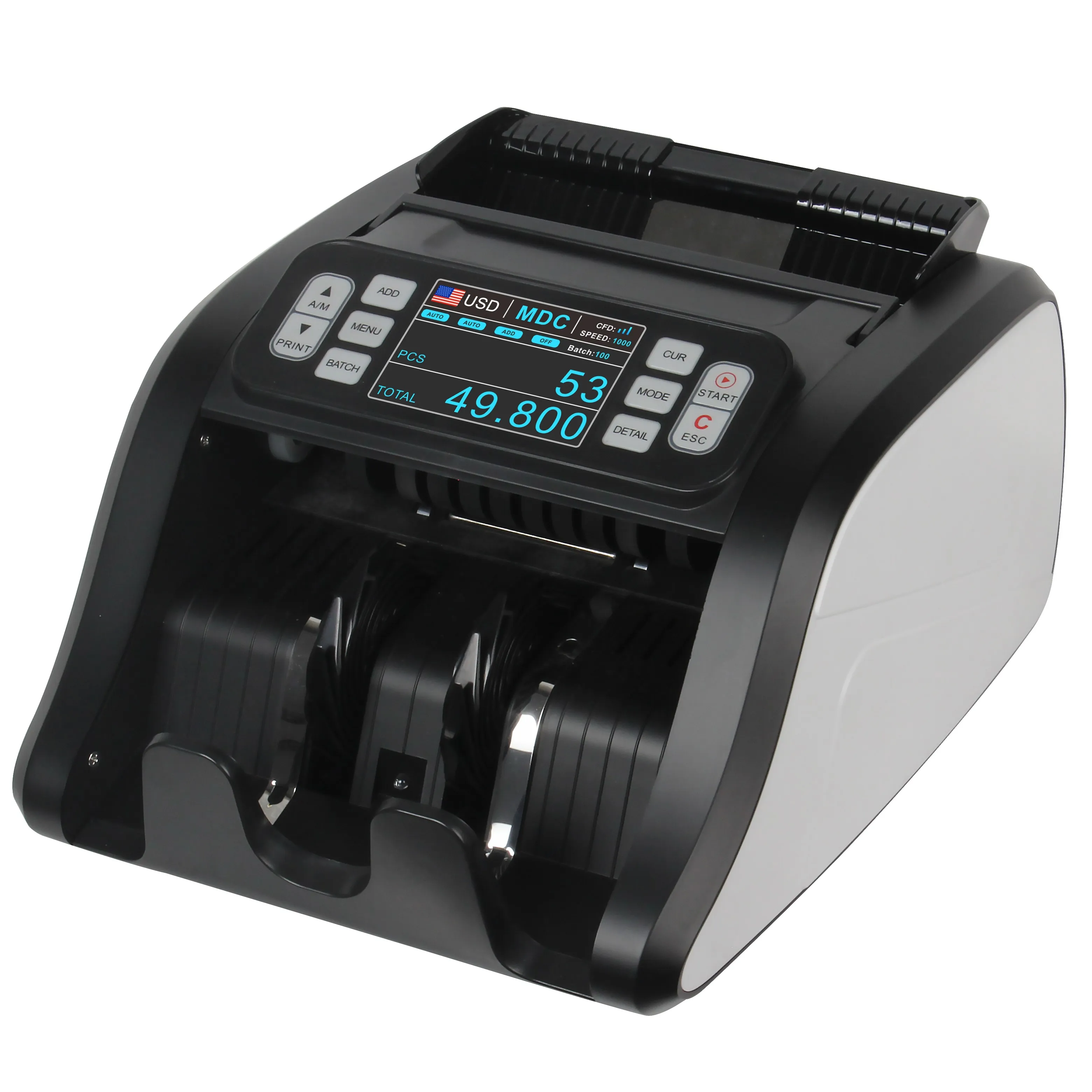 Cash Counter High Speed Mix Value Currency Counting Machine Banknote Counting Machine