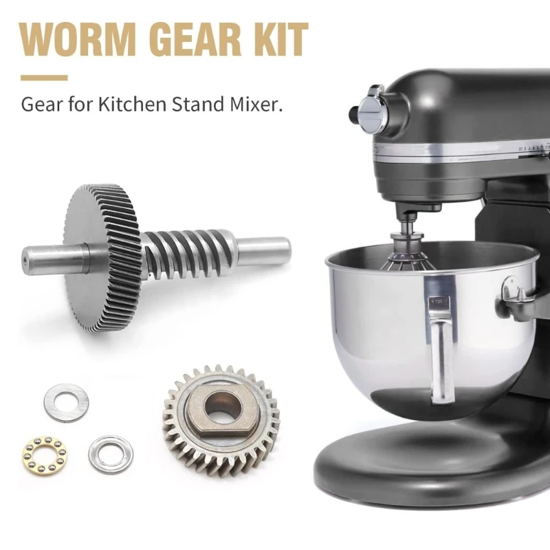 For KitchenAid 5QT/6QT Stand Mixer Worm Gear 9706529 9703445 9703680 W11086780 WP9709231 Kitchen Appliance Spare Parts