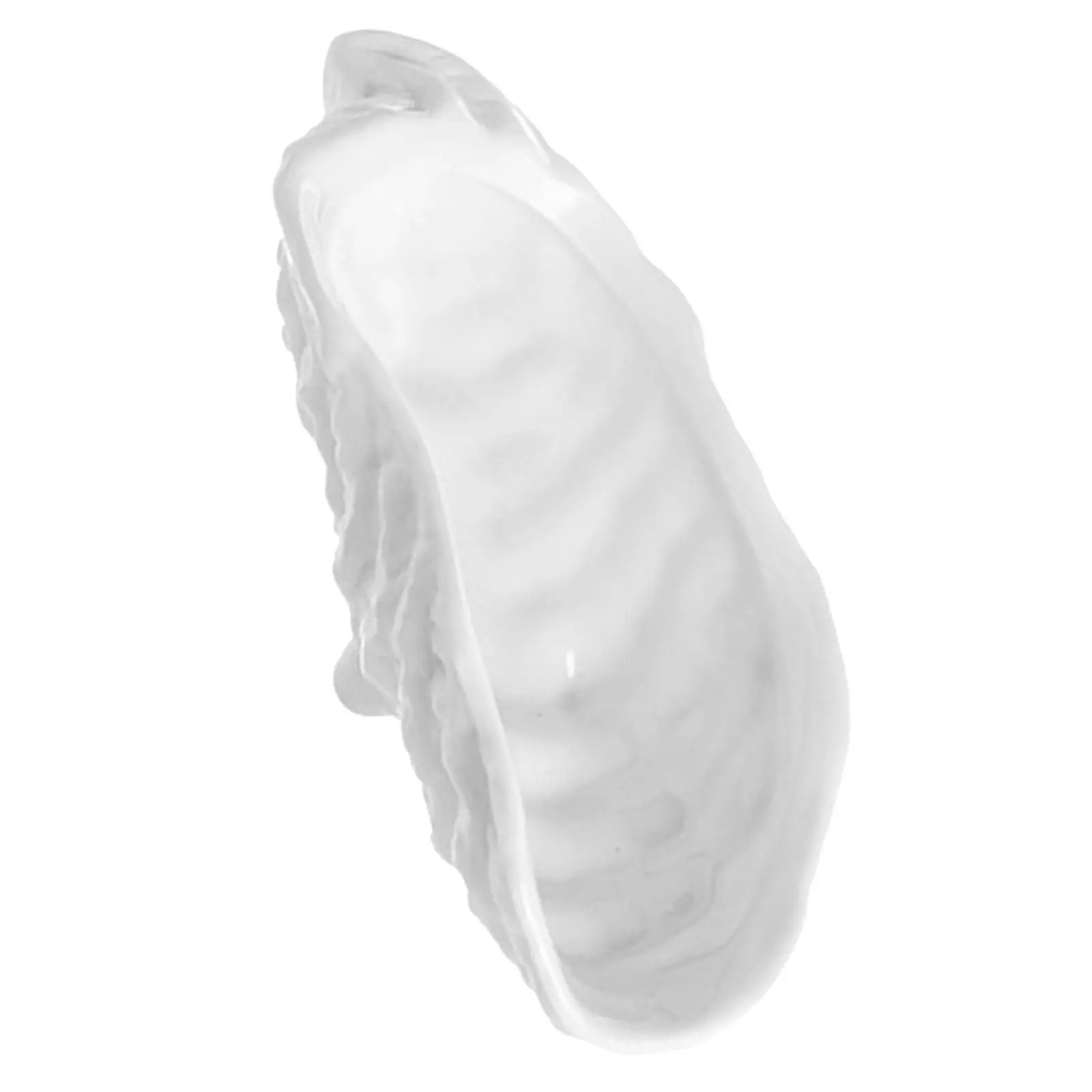Ceramic Oyster Shell Plate Irregular Seafood Baking Dish for Grilling Clams Shrimp Scallops and Serving