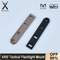 Airsoft Flashlight Base ARIS Inline Scout Light Mount Fit M-Lok Keymod Surefir M300 M600 PLHv2 Toy Weapon Light Side Rail
