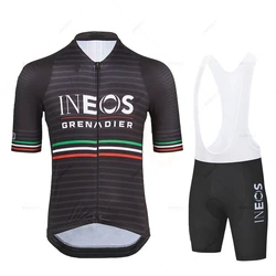Limited Edition: Filippo Ganna Hour Record Bioracer Icon Cycling Jersey Set Summer Bicycle Suit Clothes Ineos Maillot Ciclismo