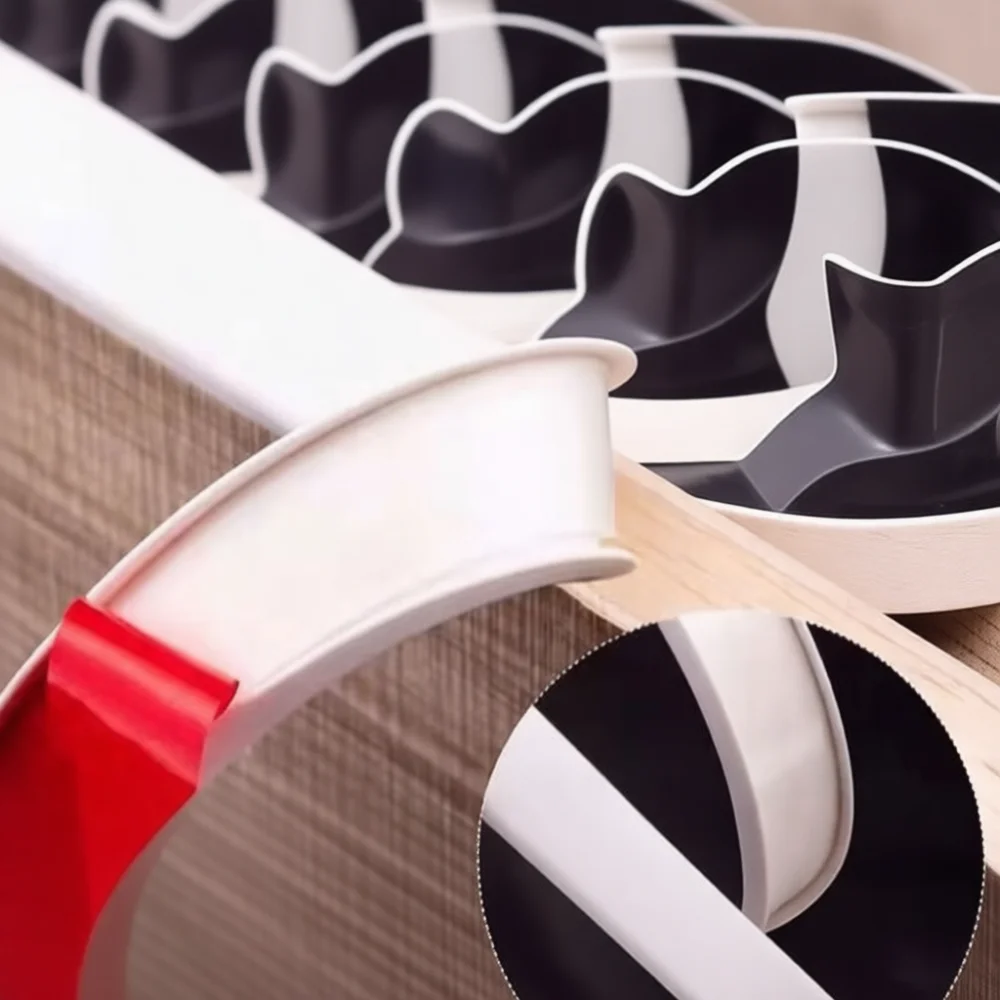 Self Adhesive Edge Banding Strip U Type TPE Protector Tape For Wood Furniture Cabinet Board Sealing Waterproof Trim